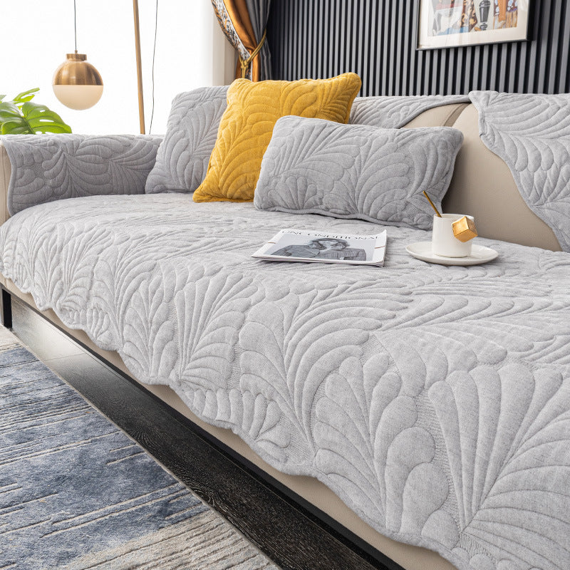 Cotton Leaf Sofa Cover