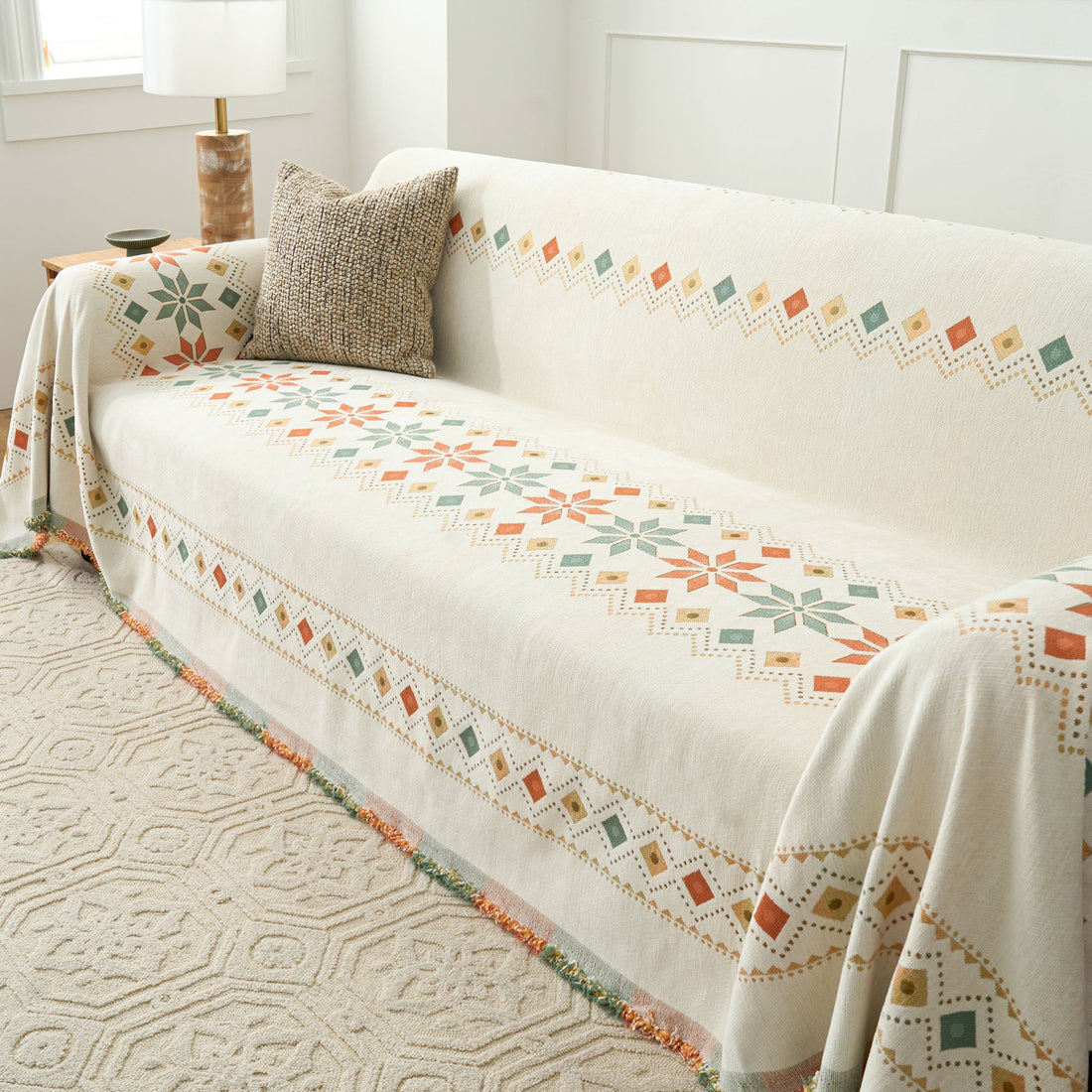 Nordic Geometric Sofa Cover
