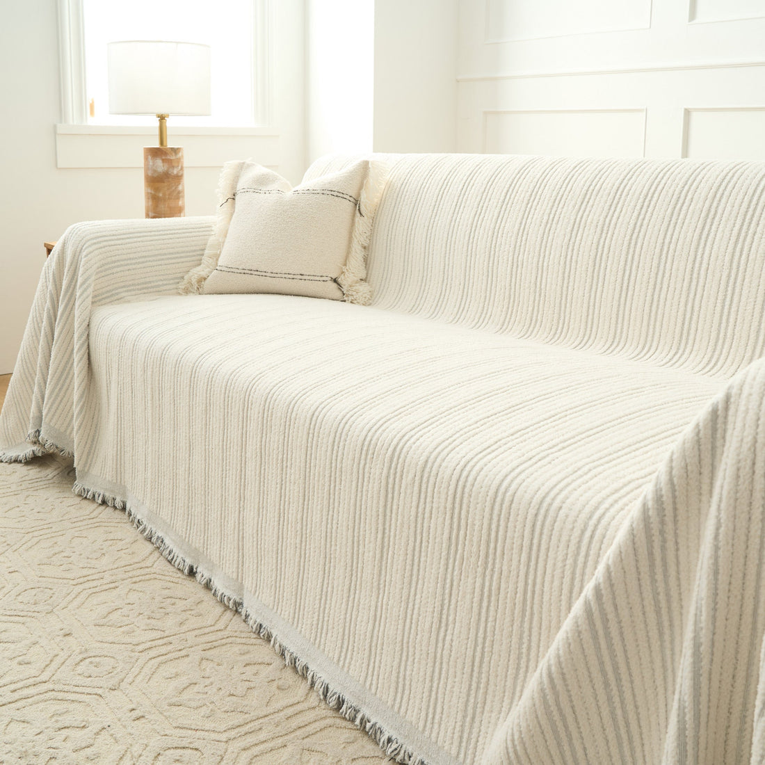 Cozy Ribbed Sofa/Couch Cover