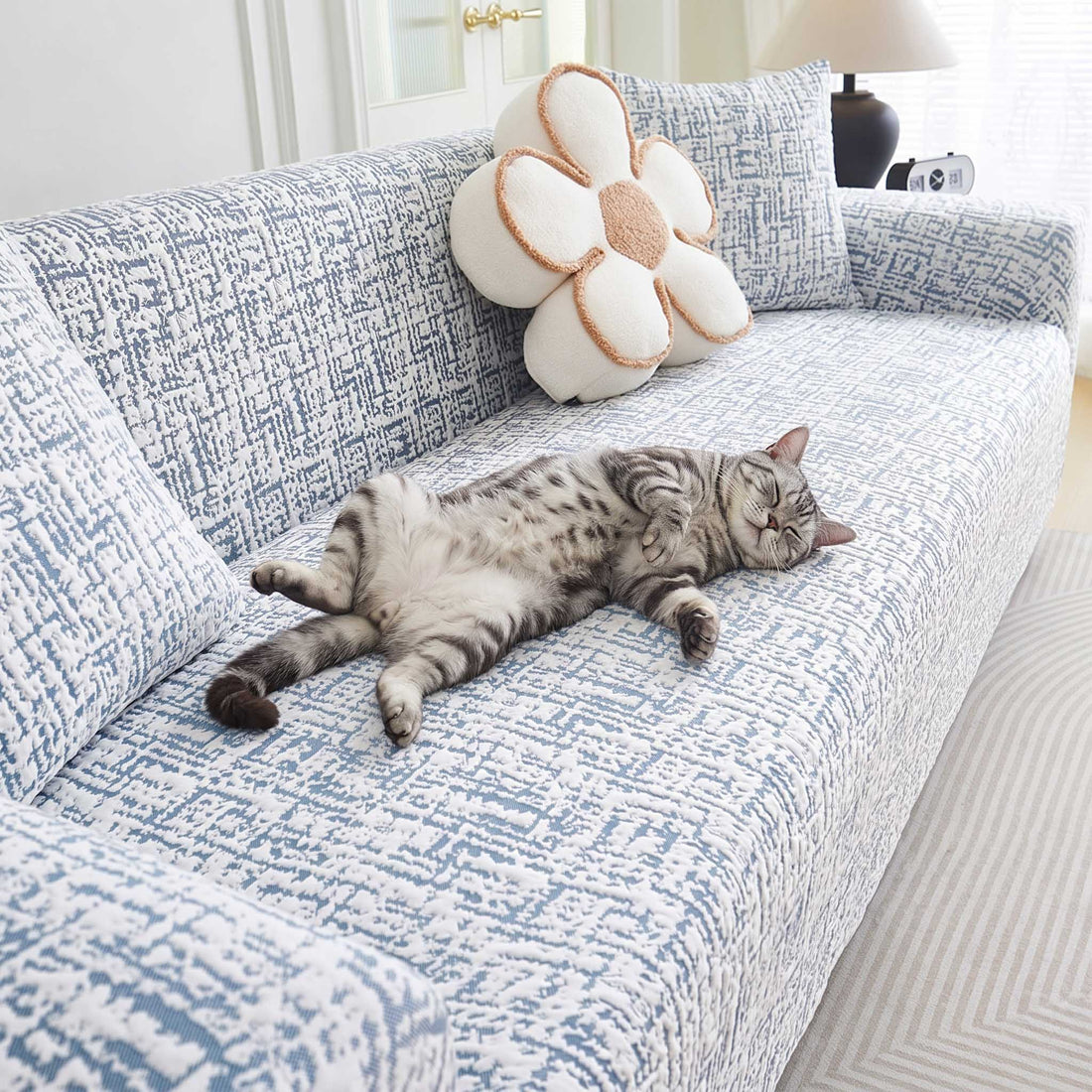Cooling Luxe Stretch Full-Cover Sofa Slipcover