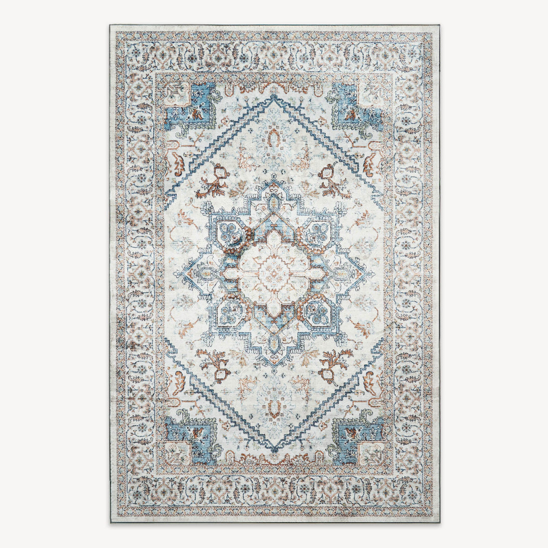 Easy Clean Rug Classic Boho Style Living Room Area Rug