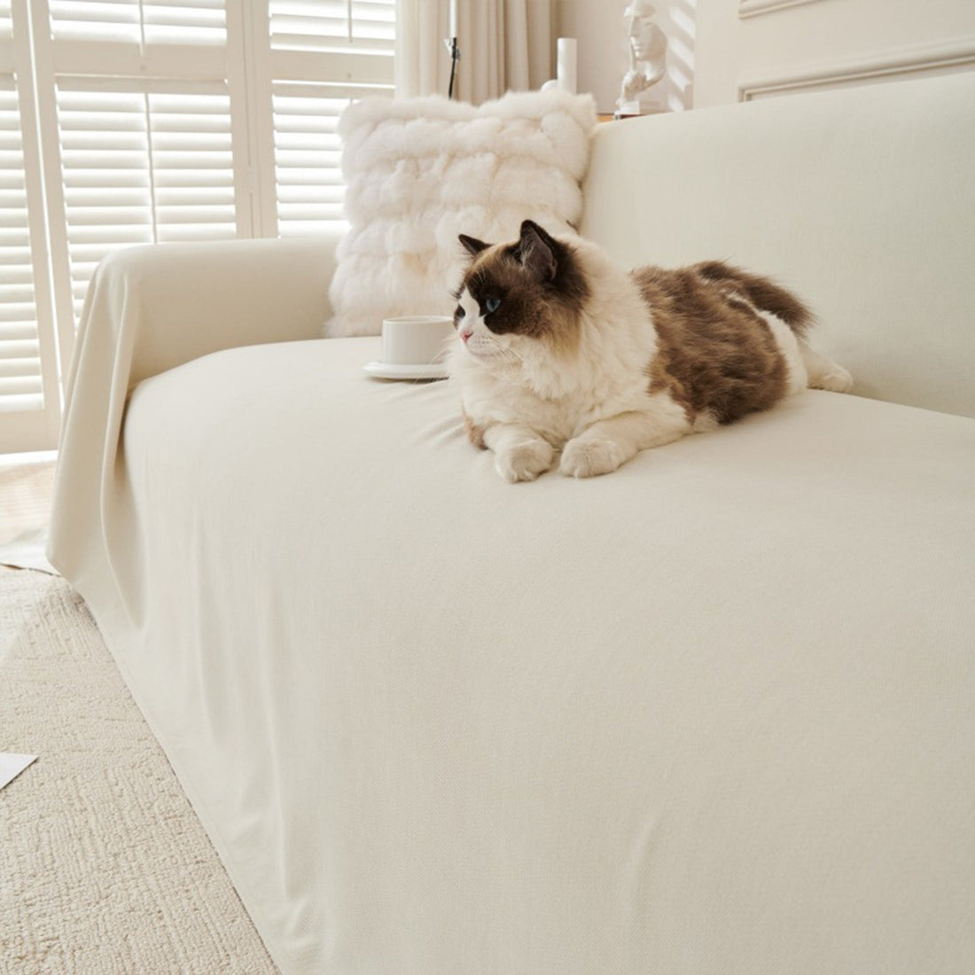 CozyGuard Corduroy Spill-Resistant Sofa Cover