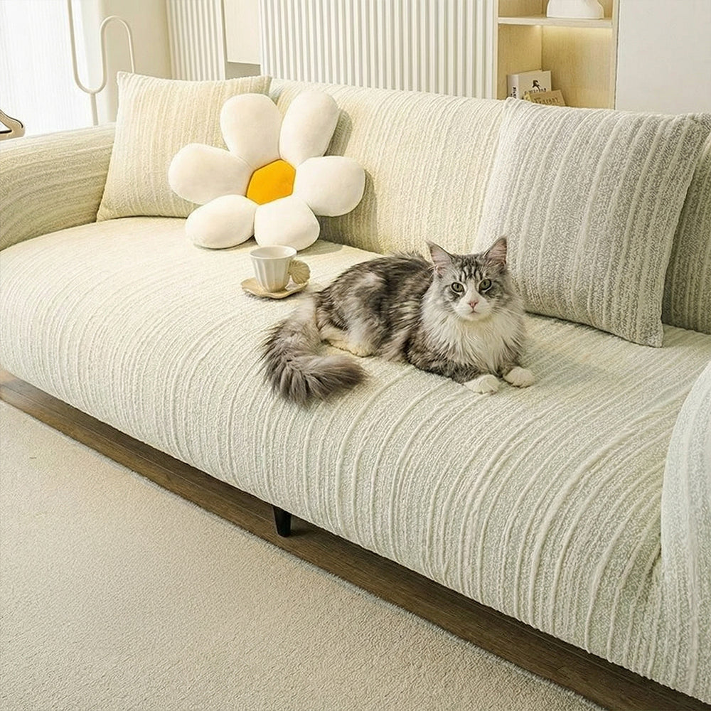 RippleCool Textured Stretch Sofa Slipcover