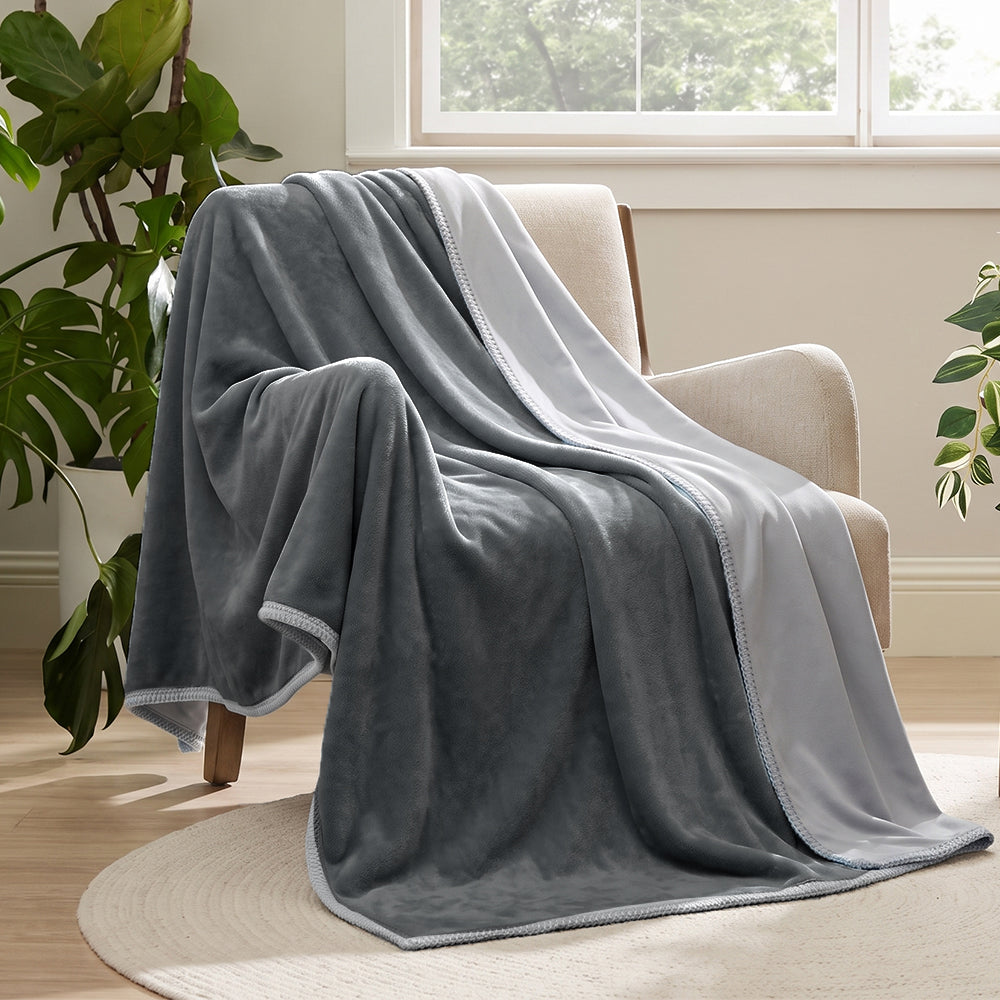 Reversible Ice Silk Cooling Blanket
