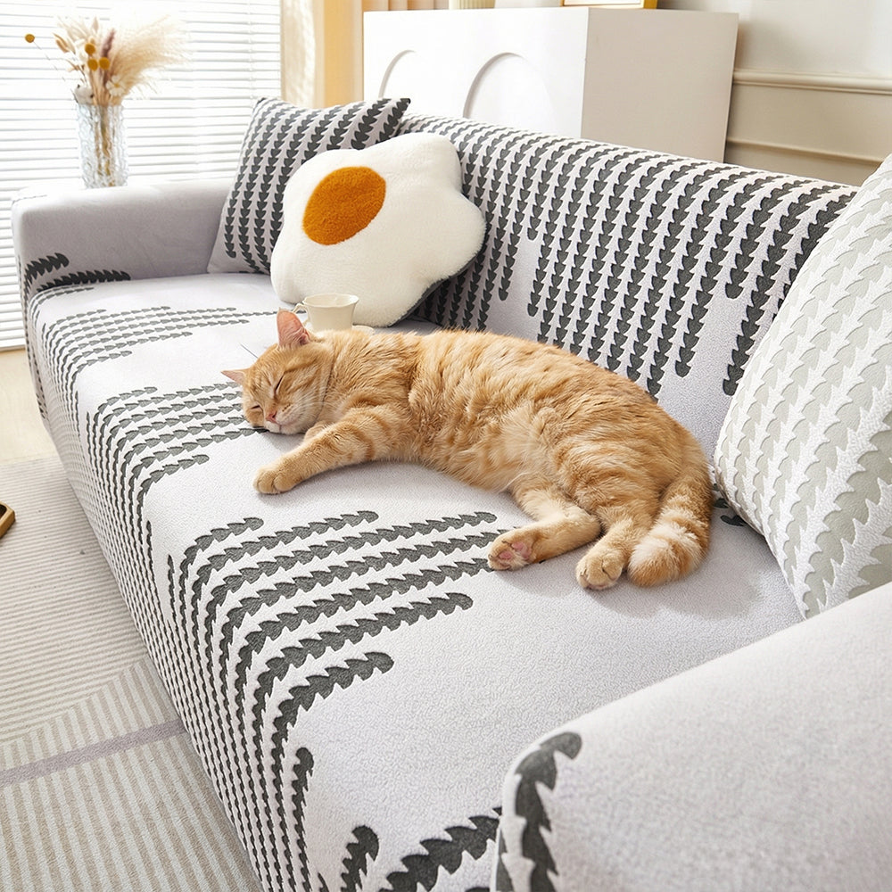 LumiLamb Pattern Full-Cover Sofa Slipcover