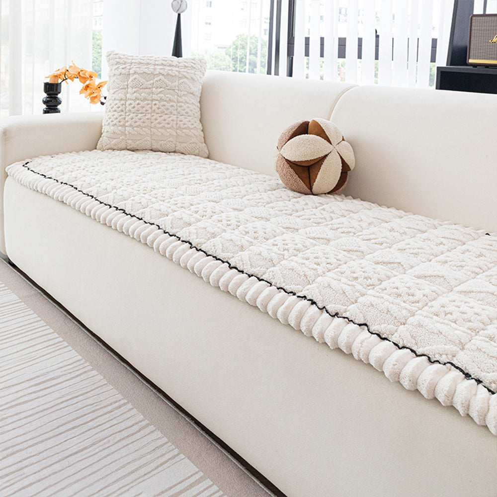 Cozy Weave Plush Nonslip Sofa/Couch Cover
