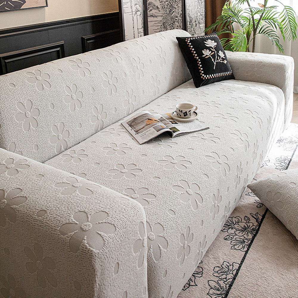 FloraSoft Stretch Full-Cover Sofa Slipcover