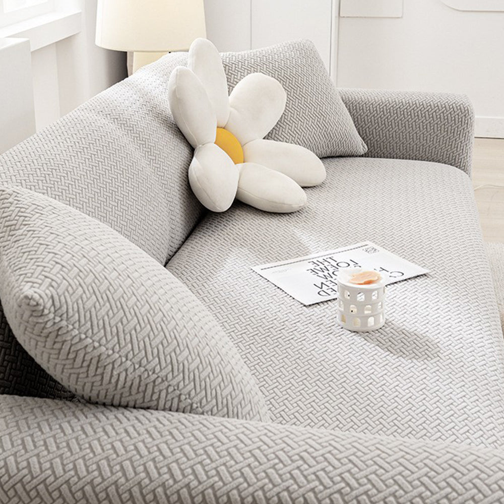 WeaveLux Stretch Full-Cover Sofa Slipcover