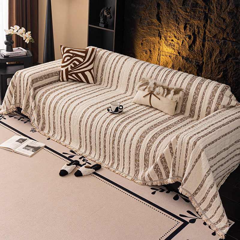 Softline Woven Striped Chenille Sofa Cover