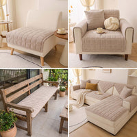 Classic Herringbone Chenille Nonslip Sofa/Couch Cover