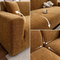 Herringbone Full-Cover Sofa Slipcover