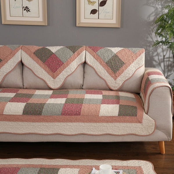 Washable Whimsy Quilted Sofa Cover