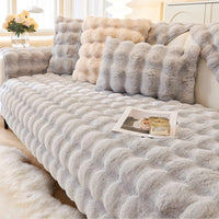 Cozy Sherpa Non-Slip Sofa Cover