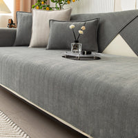 Chenille Herringbone Sofa Cover
