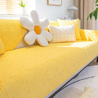 Quilted Weave Sectional Sofa Cover