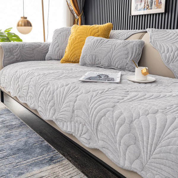 Cotton Leaf Sofa Cover