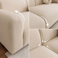 CloudNest Boucle Stretch Sofa Cover– Anti-Scratch, Full-Cover Pet Protector
