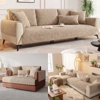Ribbed Chenille Nonslip Sofa Cover