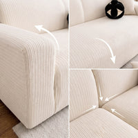 Spill-Resistant Full-Encasing Stretch Sofa Slipcover