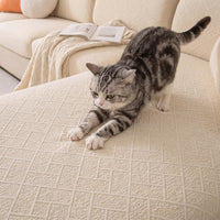Luxury Diamond Knit Stretch Sofa Cover– Anti-Scratch, Full-Cover Pet Protector