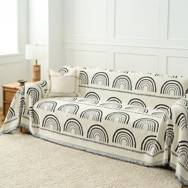 Reversible Mountain Landscape Sofa Cover