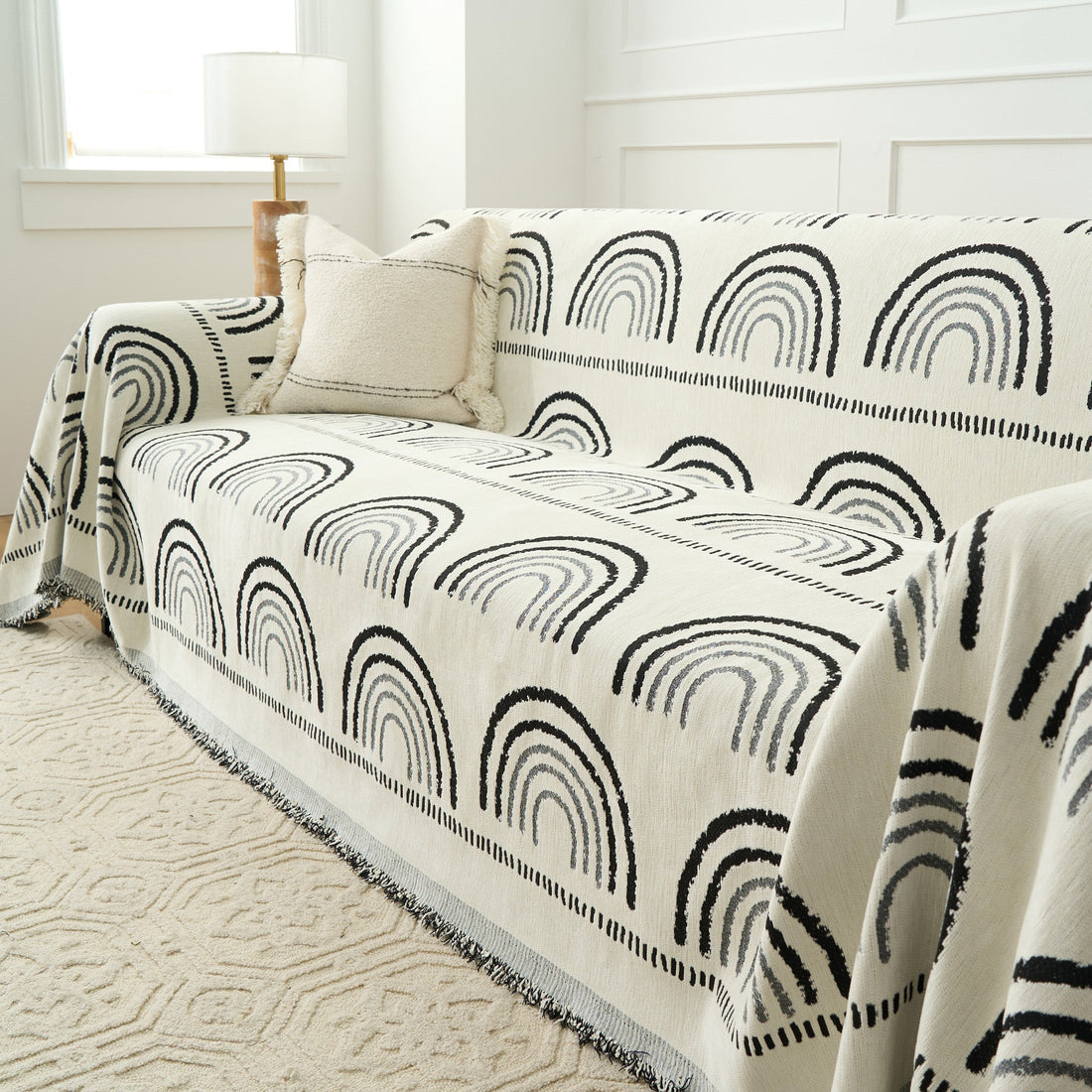 Reversible Mountain Landscape Sofa Cover