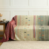 Earth Tone Stripe Sofa/Couch Cover