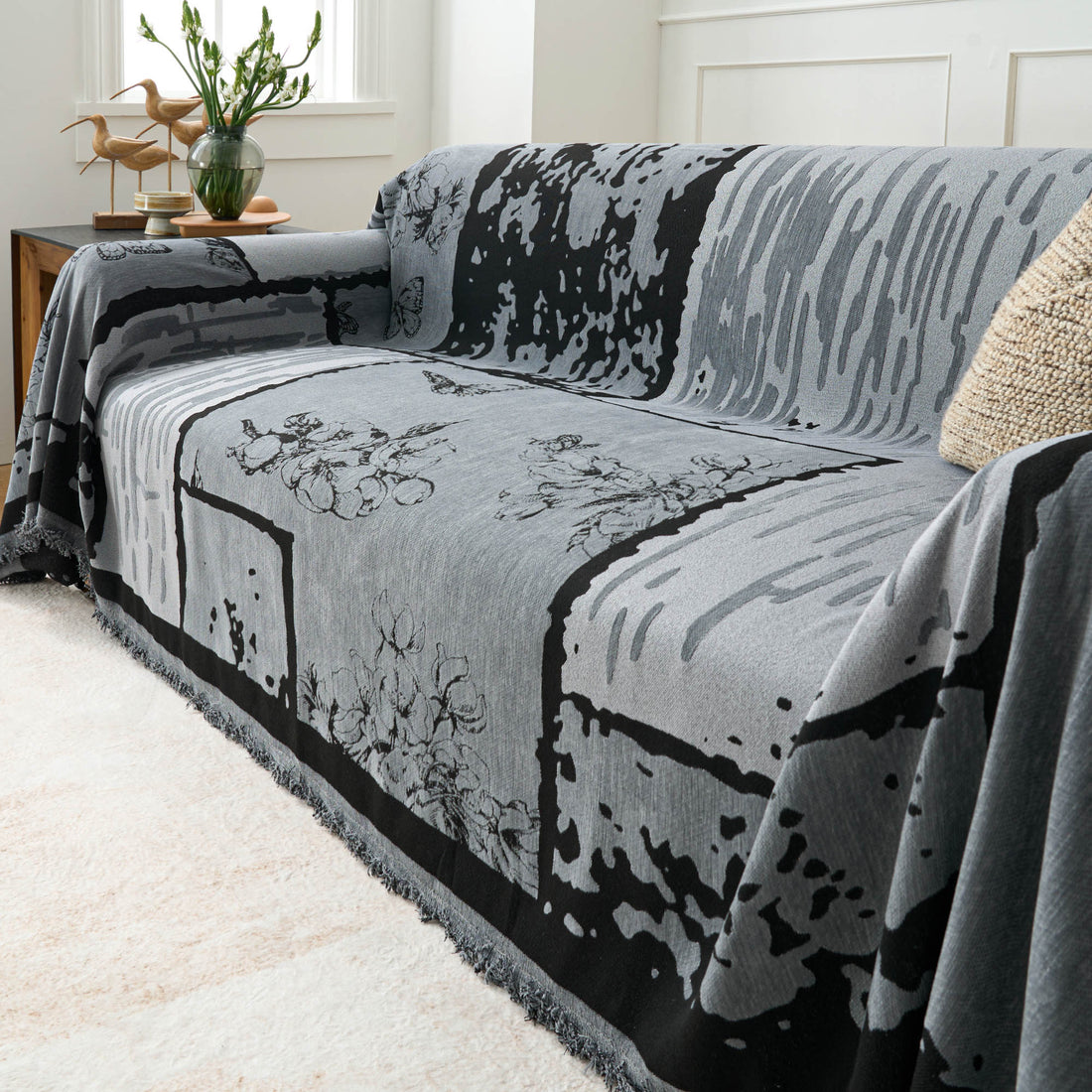 Vintage Floral Sofa/Couch Cover