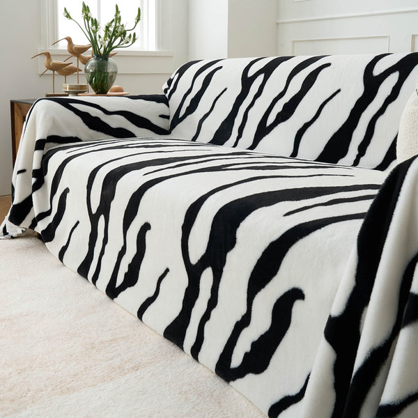 Zebra Elegance Sofa Cover