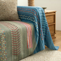 Earth Tone Stripe Sofa/Couch Cover