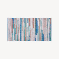 Easy Clean Rug Modern Refraction Pet-Friendly Living Room Area Rug