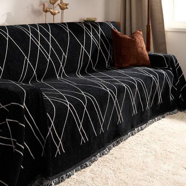 Nightfall Harmony Monochrome Chic Sofa / Couch Cover