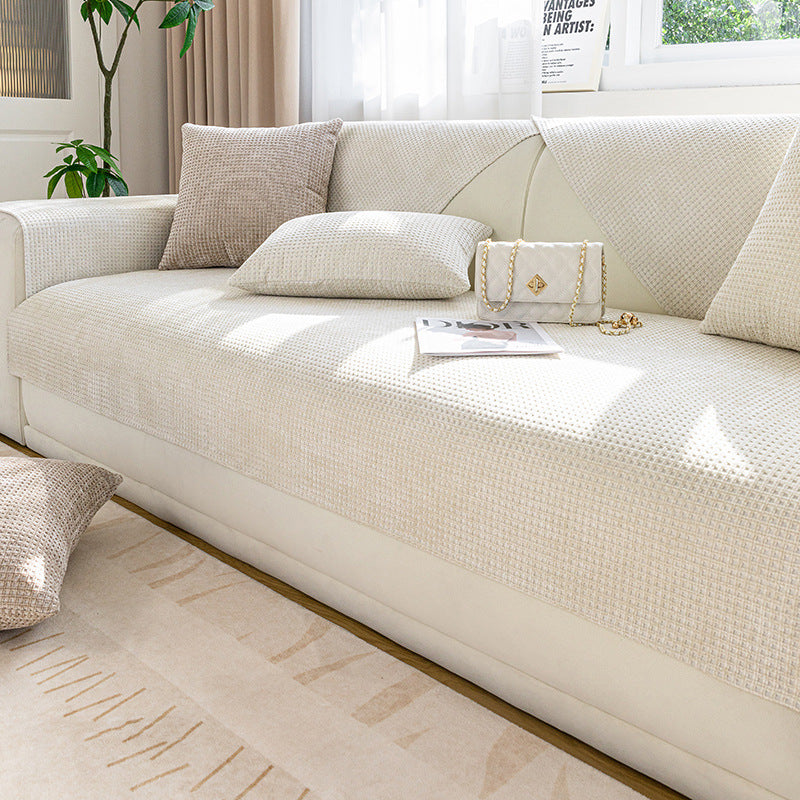 Waffle Chenille Sofa Cover