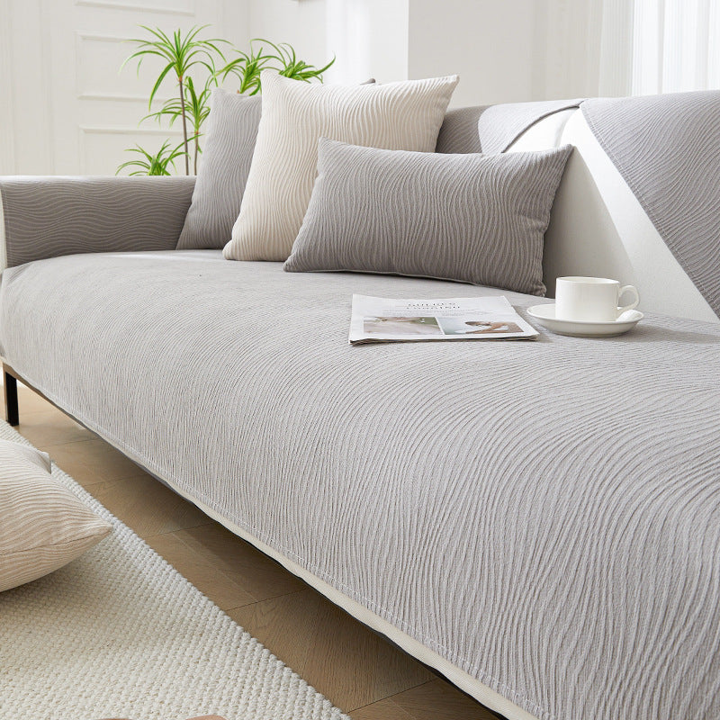 Anti-Scratch Wood Grain Sofa Cover
