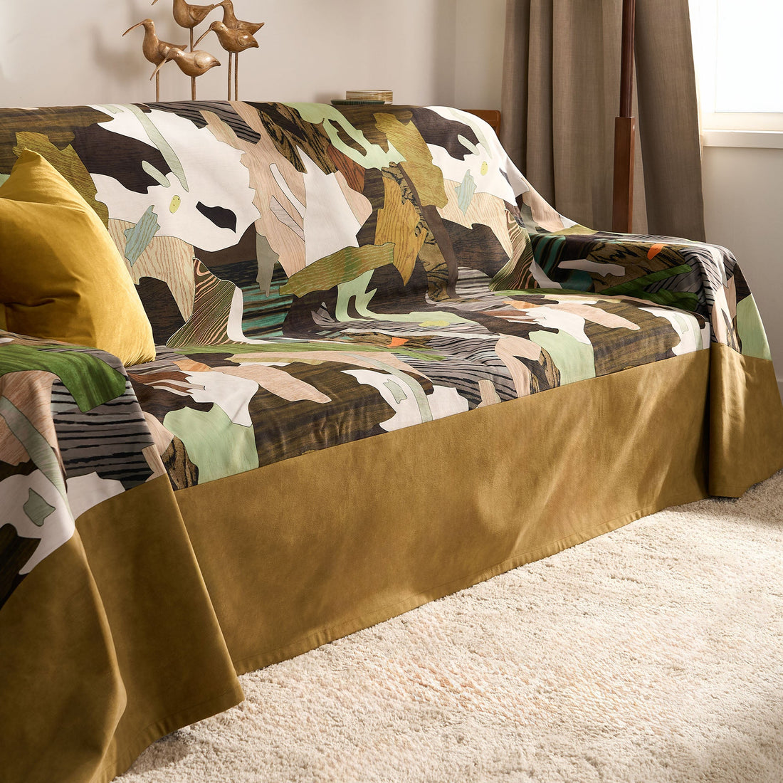 Pet Claw & Stain Resistant Jungle Dreamscape Sofa Cover