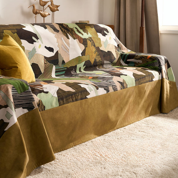Pet Claw & Stain Resistant Jungle Dreamscape Sofa Cover