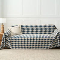 Cozy Houndstooth Sofa Cover