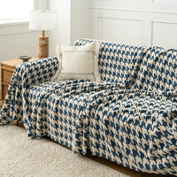 Cozy Houndstooth Sofa Cover