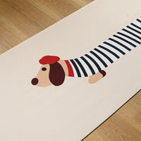 Easy Clean Rug Paris Pup Durable Non-Slip Pet-Friendly Modern Hallway Runner Stain-Resistant
