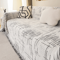 Maze Motif Sofa Cover