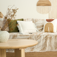 Knit Fringe Cushion Cover
