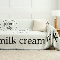 Minimalist Typography Sofa Cover