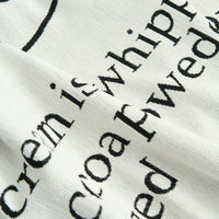 Minimalist Typography Sofa Cover