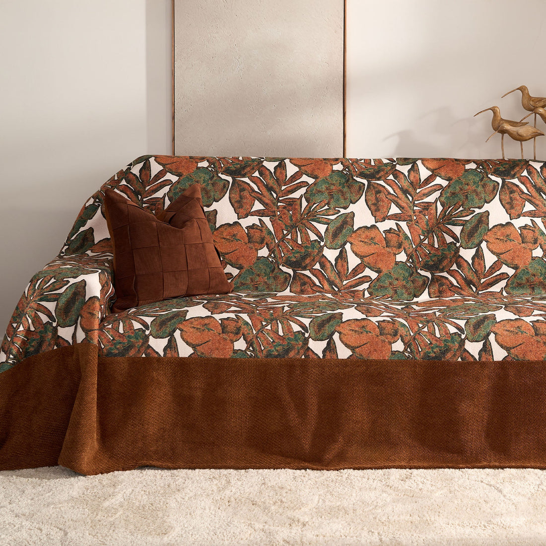 Autumn Leaves Scratch & Stain Resistant Sofa Cover for Pets