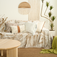 Knit Fringe Cushion Cover