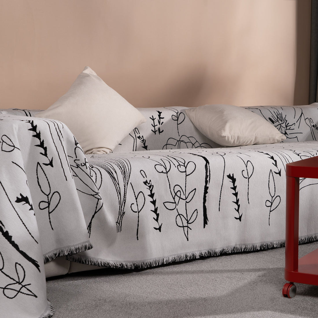 Illustrated Reversible Sofa / Couch Cover
