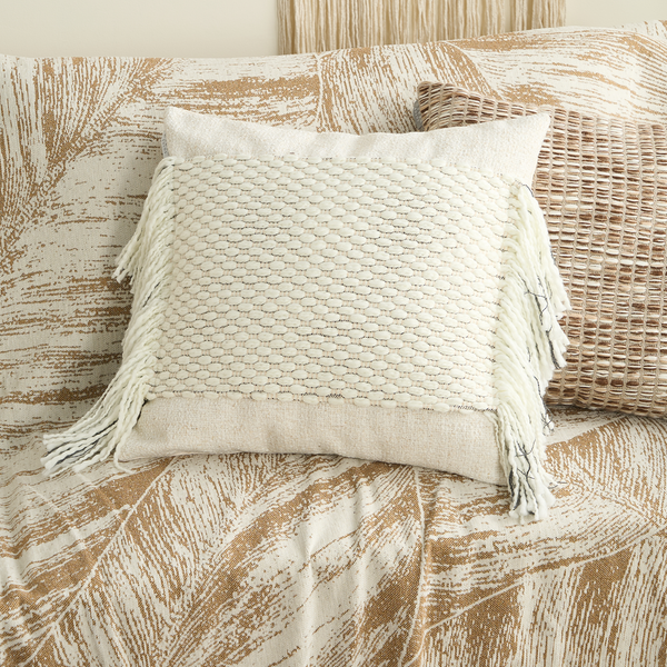 Knit Fringe Cushion Cover