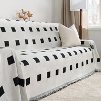 Checkered Onyx Reversible Comfort Sofa / Couch Cover