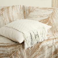 Knit Fringe Cushion Cover