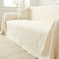 Cozy Winter Crosshatch Style Sofa/Couch Cover